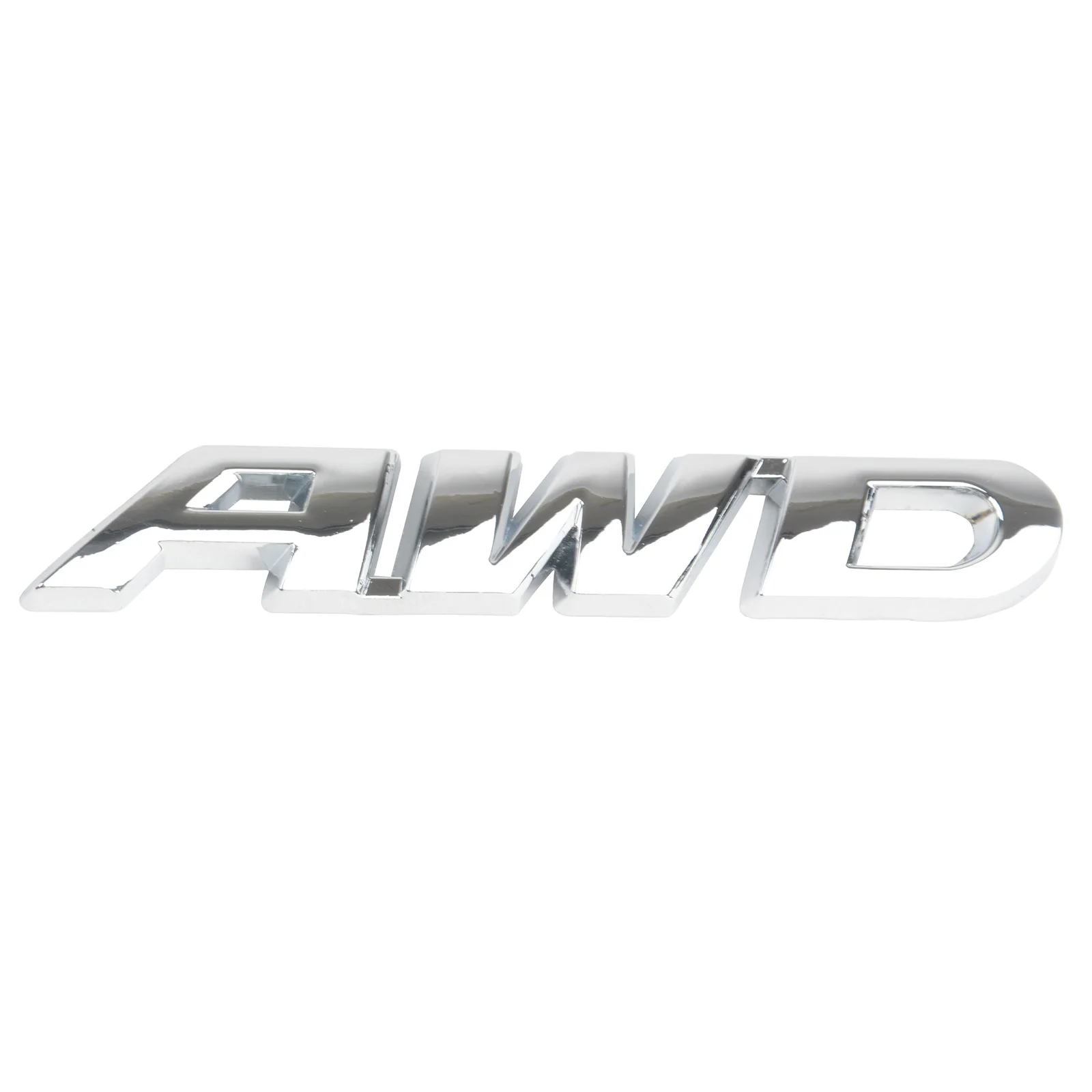 Silver AWD Metal Emblem Sticker Badge Decal for 4 Wheel Drive Car SUV Tailgate