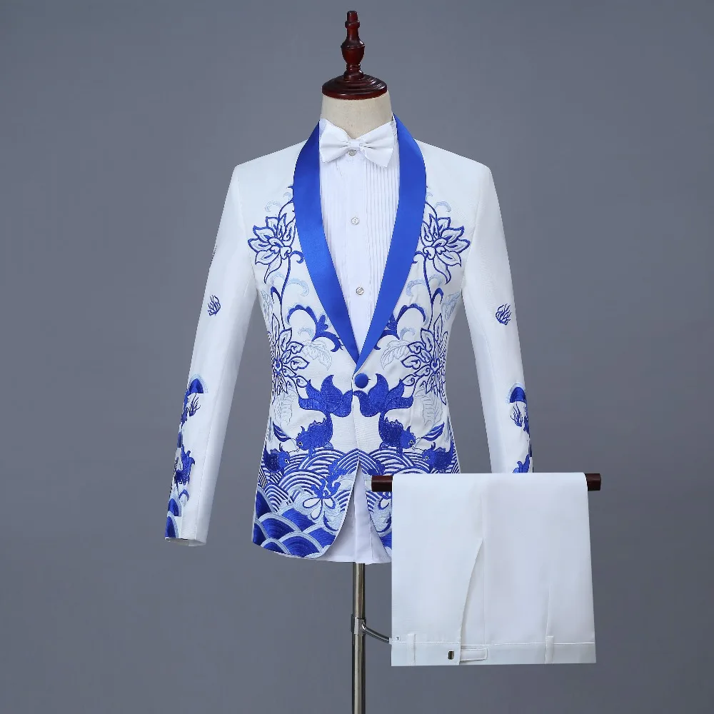 2018 Custom Made Groomsmen Blue Lapel Groom Tuxedos Single Breasted Men Party Suits Wedding Best Man Blazer (Jacket+Pants+Bow)
2018 Custom Made Groomsmen Blue Lapel Groom Tuxedos Single Breasted Men Party Suits Wedding Best Man Blazer (Jacket+Pants+Bow)