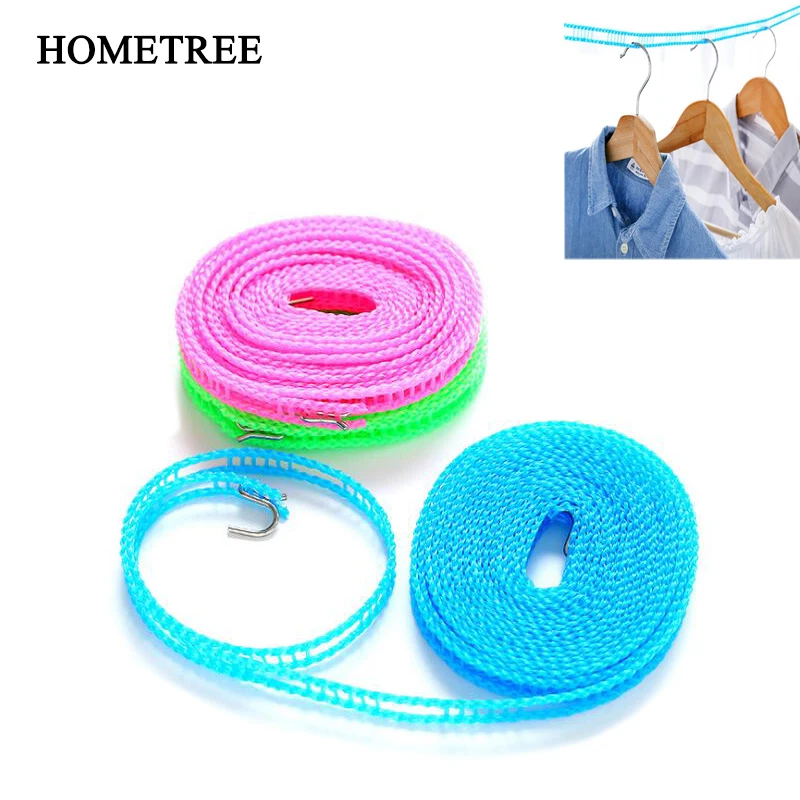 HOMETREE Strength Nylon Non-Slip Drying Rack Rope Clothesline Outdoor Windproof Adjustable 3 m/5 m With Hook Clothesline H764
HOMETREE Strength Nylon Non-Slip Drying Rack Rope Clothesline Outdoor Windproof Adjustable 3 m/5 m With Hook Clothesline H764