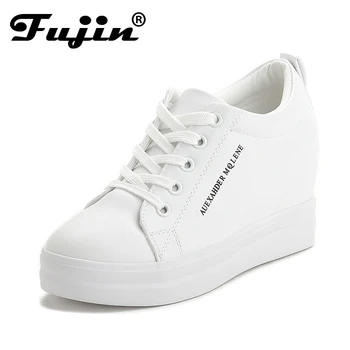 2020 Fujin New Fashion Spring Autumn Winter Wedges Casual Shoes Sneakers Lace-up High heel Platform shoes Increased white Black 
2020 Fujin New Fashion Spring Autumn Winter Wedges Casual Shoes Sneakers Lace-up High heel Platform shoes Increased white Black