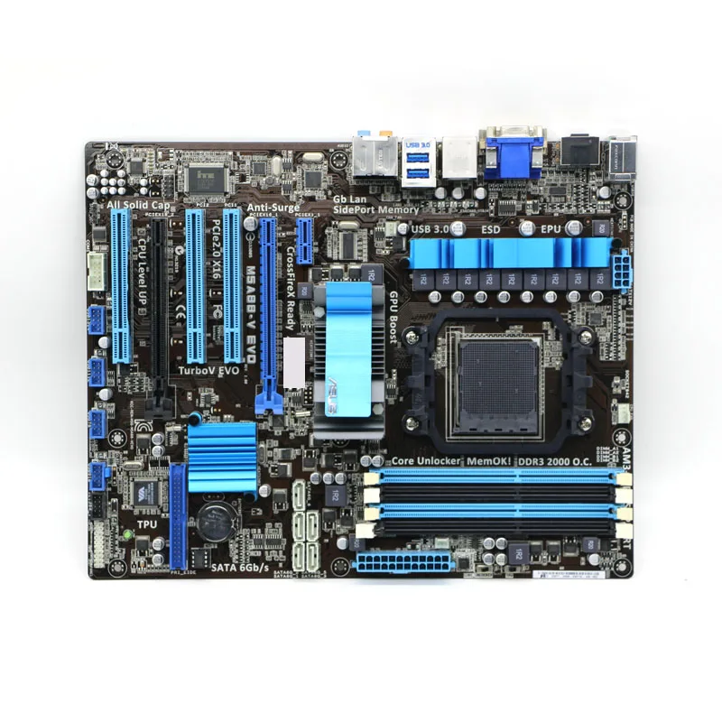 For Asus M5A88-V EVO 880GAM3/AM3+ motherboard all-solid support FX8300 Original Used motherboard
For Asus M5A88-V EVO 880GAM3/AM3+ motherboard all-solid support FX8300 Original Used motherboard
