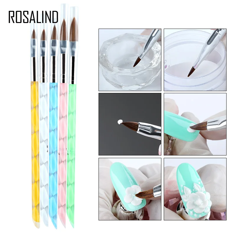 ROSALIND New Arrival 5pcs/set Nails Acrylic Brushes Tool UV Gel Brushes for Nail Kit Design Painting Figure Pen Manicure Tool
ROSALIND New Arrival 5pcs/set Nails Acrylic Brushes Tool UV Gel Brushes for Nail Kit Design Painting Figure Pen Manicure Tool