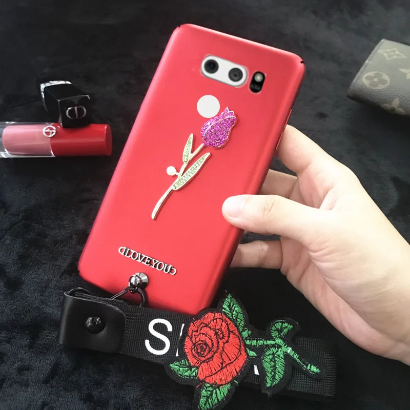 Luxury Wrist stap Rope bling Case for LG V10 V20 V30 V3 V5 V7 Q6 Q8 Xpower 2 Lanyard Hard PC Matte Glitter Phone Shell
Luxury Wrist stap Rope bling Case for LG V10 V20 V30 V3 V5 V7 Q6 Q8 Xpower 2 Lanyard Hard PC Matte Glitter Phone Shell