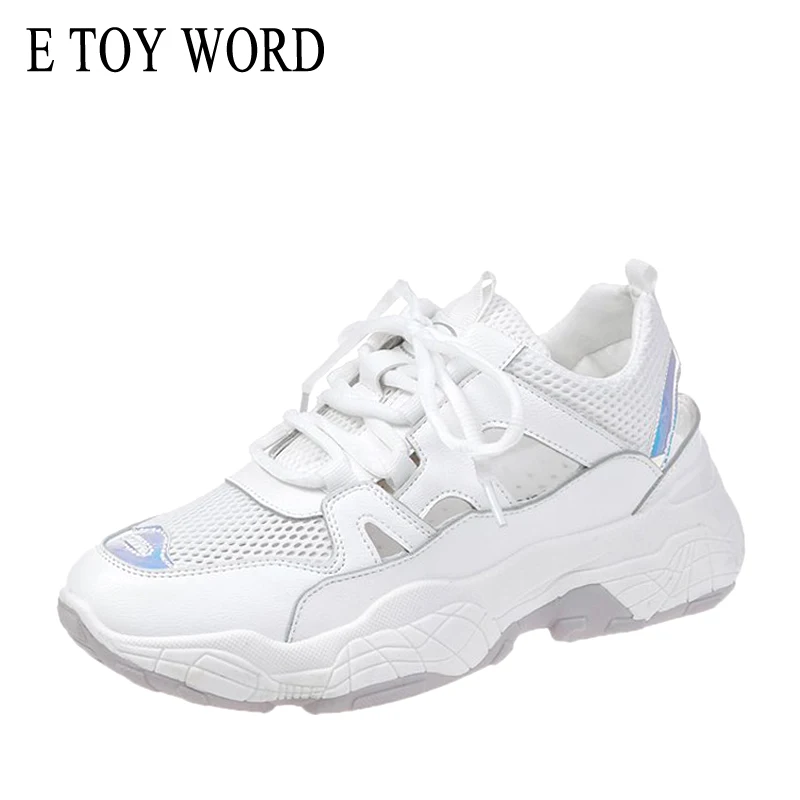 E TOY WORD Mesh old shoes female summer thick-soled openwork womens sneakers 2019 new tide breathable mesh shoes student shoes 
E TOY WORD Mesh old shoes female summer thick-soled openwork womens sneakers 2019 new tide breathable mesh shoes student shoes