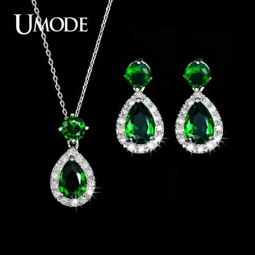 UMODE Small Cute Jewelry Set for Women with 1 Pair of Water Drop Stud Earrings & 1 Jelly Chain Pendant Necklace US0022C
UMODE Small Cute Jewelry Set for Women with 1 Pair of Water Drop Stud Earrings & 1 Jelly Chain Pendant Necklace US0022C