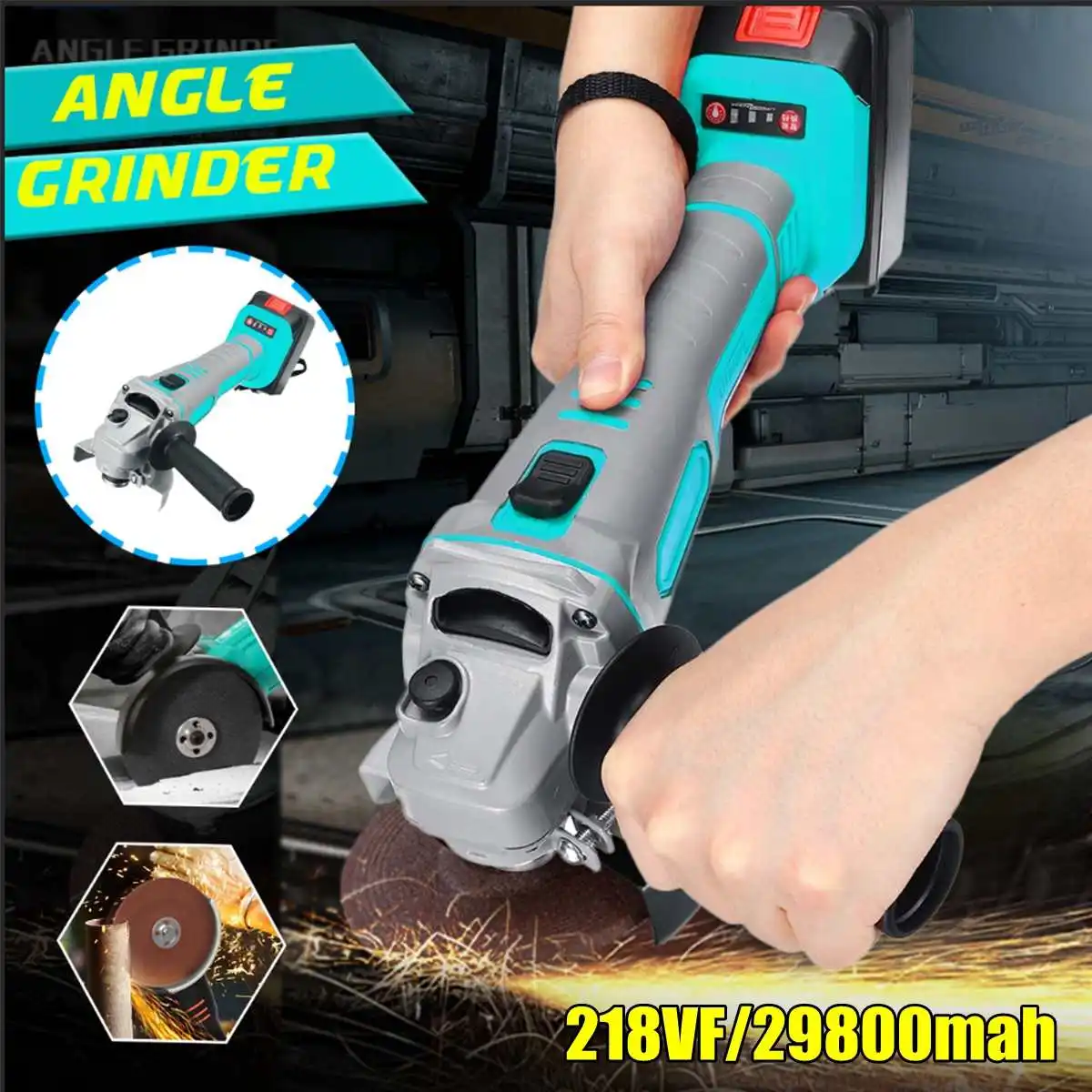 188VF/218VF Brushless Electric Angle Grinder Cordless Polisher Polishing Machine Cutting Tool Set W/ 1 or 2 Li-ion Battery
188VF/218VF Brushless Electric Angle Grinder Cordless Polisher Polishing Machine Cutting Tool Set W/ 1 or 2 Li-ion Battery