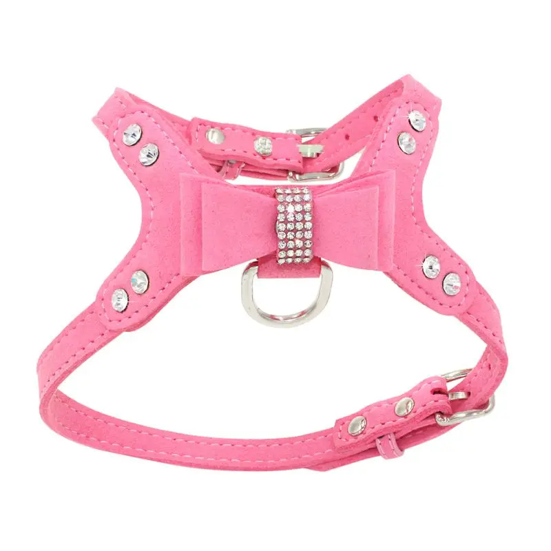 Bling rhinestone Pet Puppy Dog Harness Velvet & Leather Leash for Small Dog Puppy Cat Chihuahua Pink Collar Pet Products
Bling rhinestone Pet Puppy Dog Harness Velvet & Leather Leash for Small Dog Puppy Cat Chihuahua Pink Collar Pet Products