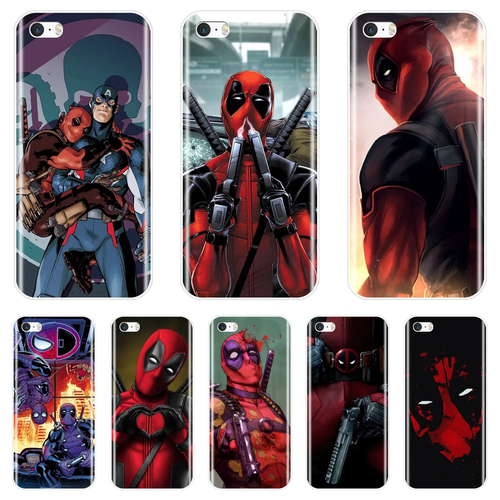 Marvel SuperHero Deadpool Phone Case For Apple iPhone 5 S 5C 5S SE Silicone Soft Back Cover For iPhone 4 S 4S Case
Marvel SuperHero Deadpool Phone Case For Apple iPhone 5 S 5C 5S SE Silicone Soft Back Cover For iPhone 4 S 4S Case