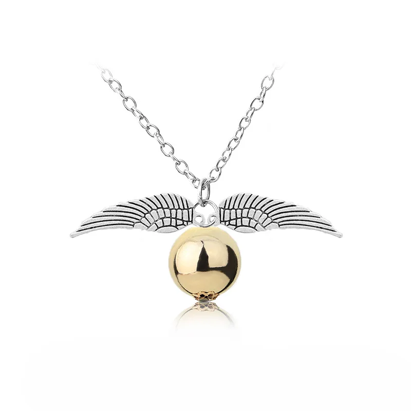 Trendy Harry P Deathly Hallows Pendant Necklaces Round Ball With Double Wing Snitch Gold Necklace Accessories New
Trendy Harry P Deathly Hallows Pendant Necklaces Round Ball With Double Wing Snitch Gold Necklace Accessories New