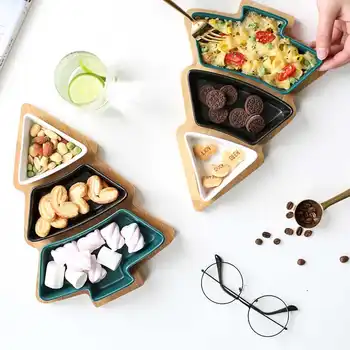 Christmas Tree Fruit Plate Storage Tray Household Tableware Tray Ceramic Dessert Plate Fruit Salad Plate Snack Plate
Christmas Tree Fruit Plate Storage Tray Household Tableware Tray Ceramic Dessert Plate Fruit Salad Plate Snack Plate