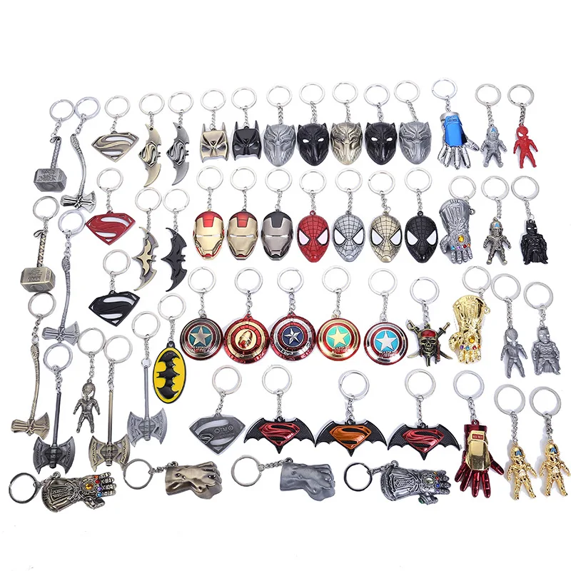 2019 NEW Marvel Avengers Thor's Hammer Mjolnir Keychain Captain America Shield Hulk Batman Mask KeyChain Keyrings Drop Wholesale
2019 NEW Marvel Avengers Thor's Hammer Mjolnir Keychain Captain America Shield Hulk Batman Mask KeyChain Keyrings Drop Wholesale