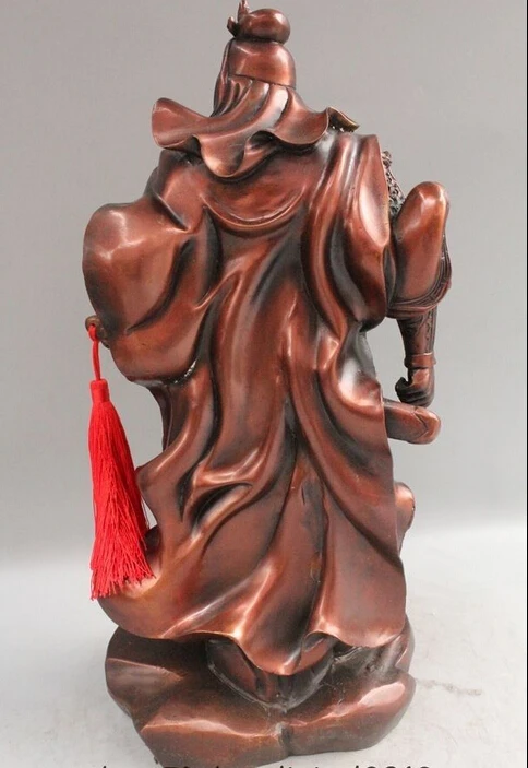 bi002269 18" China Bronze Stand Guan Gong Yu Warrior God Hand Broadsword Statue Sculpture
bi002269 18" China Bronze Stand Guan Gong Yu Warrior God Hand Broadsword Statue Sculpture