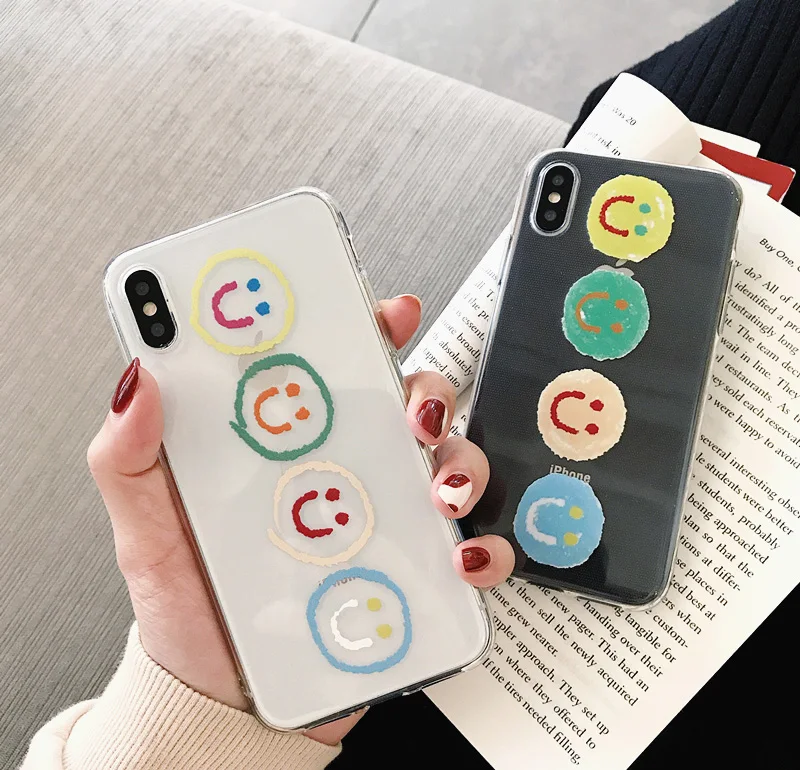 For Simple and transparent smiley xs max Apple X mobile phone shell iphone8/7plus/6s/XR men and women soft shell
For Simple and transparent smiley xs max Apple X mobile phone shell iphone8/7plus/6s/XR men and women soft shell
