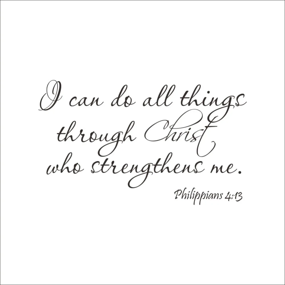 I can do all things Inspirational wall sticker for Bedroom living room home decoration Decals art wallpaper English stickers
I can do all things Inspirational wall sticker for Bedroom living room home decoration Decals art wallpaper English stickers