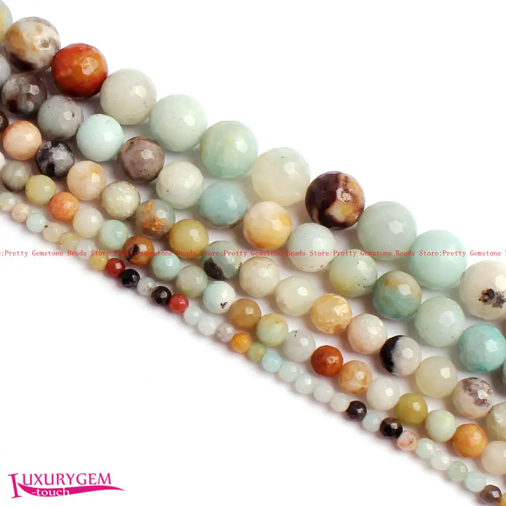 4/6/8/10/12/16mm Natural Amazonite Stone Faceted Round Shape DIY Loose Beads Strand 15" Jewelry Making wj365
4/6/8/10/12/16mm Natural Amazonite Stone Faceted Round Shape DIY Loose Beads Strand 15" Jewelry Making wj365