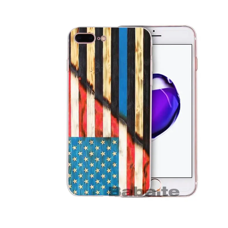 Thin Blue Line American US Flag