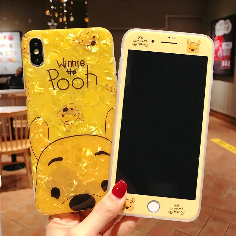 For iPhone XS max XR X winnie case +Tempered Glass Screen film & pigglet Conch Shell Cover for iPhone 8plus 7 8 7P 6 6S 6SP
For iPhone XS max XR X winnie case +Tempered Glass Screen film & pigglet Conch Shell Cover for iPhone 8plus 7 8 7P 6 6S 6SP
