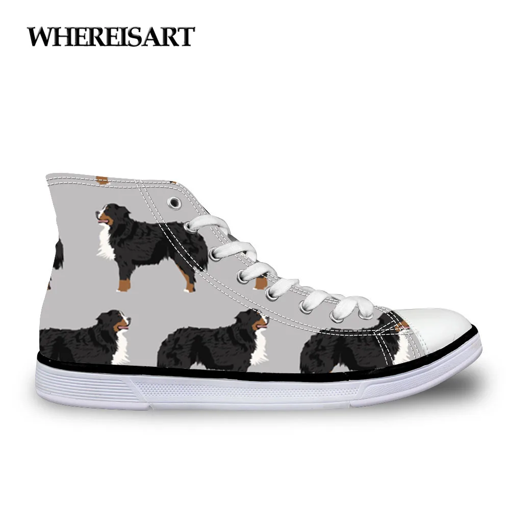 WHEREISART Bernese Dog Women Vulcanize Shoes High top Canvas Sneakers Lace-up Breathable Casual Walking Shoes Sapato Feminino
WHEREISART Bernese Dog Women Vulcanize Shoes High top Canvas Sneakers Lace-up Breathable Casual Walking Shoes Sapato Feminino