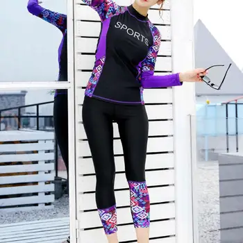 2pcs/set Women Long Sleeve Sunscreen Swimming Suit Surf Diving Swimsuit Patchwork Wetsuit Rashguards Ladies Swimwear
2pcs/set Women Long Sleeve Sunscreen Swimming Suit Surf Diving Swimsuit Patchwork Wetsuit Rashguards Ladies Swimwear