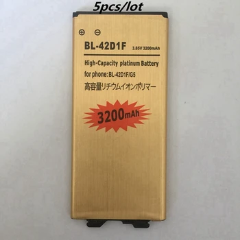 5pcs for LG G5 Battery BL-42D1F 3200mAh Replacement Rechargeable Battery for LG G5 H868 H860N H860 F700K H850 H830 H820 VS987
5pcs for LG G5 Battery BL-42D1F 3200mAh Replacement Rechargeable Battery for LG G5 H868 H860N H860 F700K H850 H830 H820 VS987