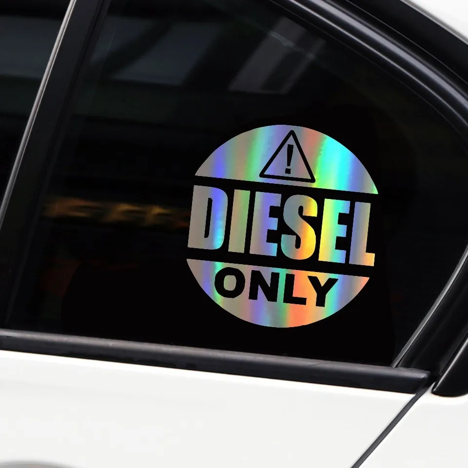 Cunymagos Warning Mark DIESEL ONLY Car Sticker Creative Vinyl Decoration Car Styling Fashion Body Car Decal Sticker Funny 13.114.1CM (9)