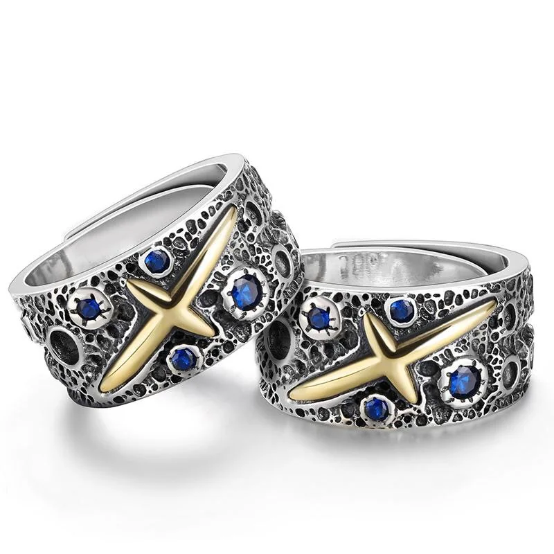 Blue stone ring male sterling silver single domineering tide original star handmade ring men's couple ring
Blue stone ring male sterling silver single domineering tide original star handmade ring men's couple ring