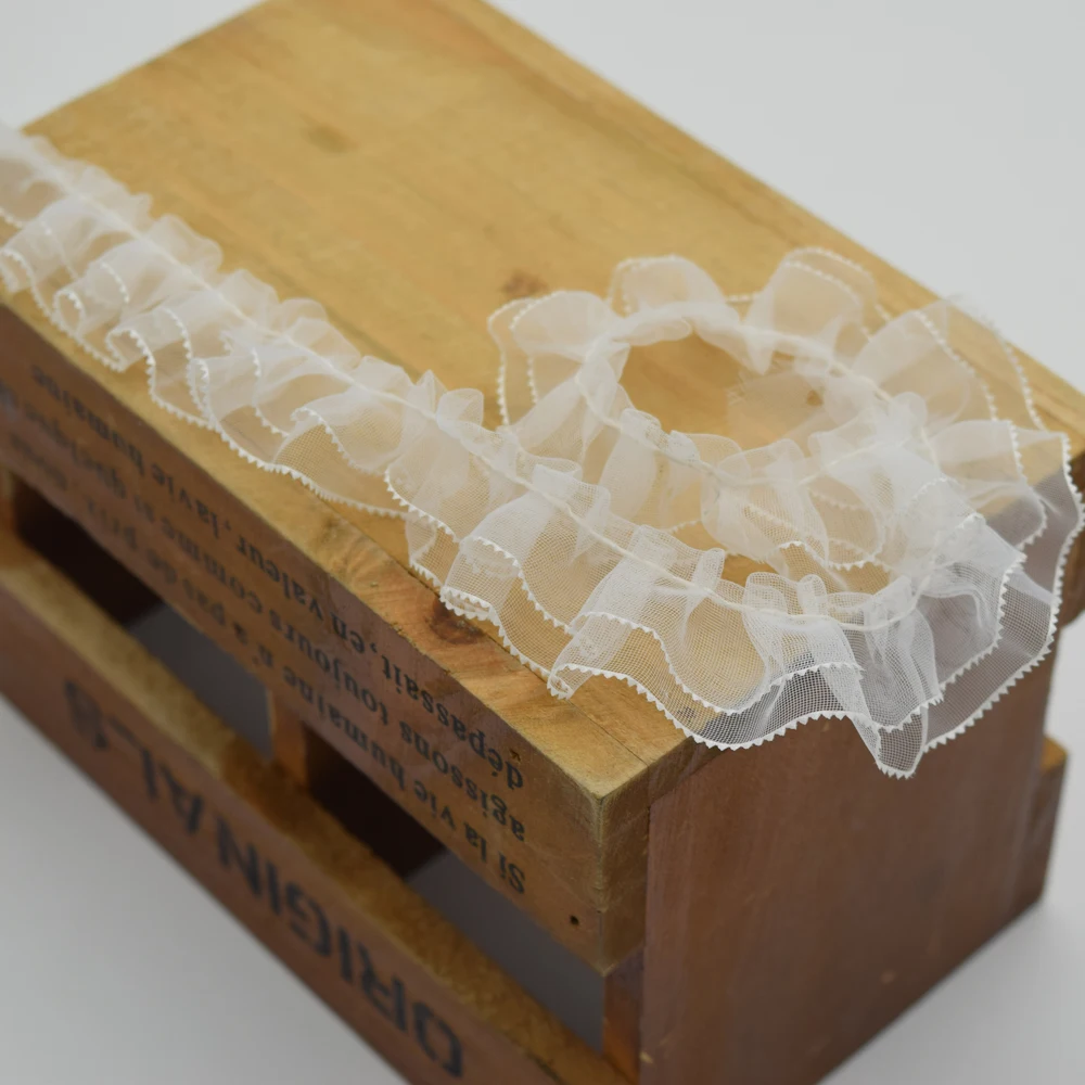 98yards 2.2cm wide white color Edge Ruffle Organza Ribbon Trims DIY doll dress Pleated Chiffon Skirt ruffle lace
98yards 2.2cm wide white color Edge Ruffle Organza Ribbon Trims DIY doll dress Pleated Chiffon Skirt ruffle lace