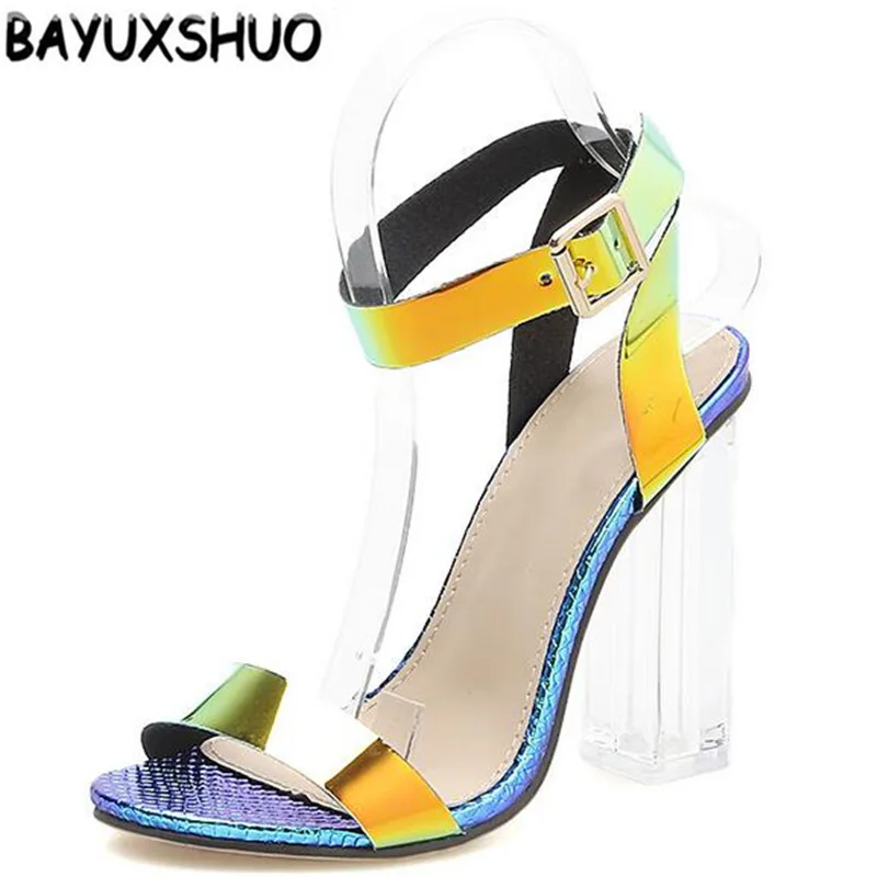 BAYUXSHUO New Summer Women High Heel Sandals Snake-colored Color Open Toe Crystal Square Heels Fashion Casual Roman Women Shoes
BAYUXSHUO New Summer Women High Heel Sandals Snake-colored Color Open Toe Crystal Square Heels Fashion Casual Roman Women Shoes