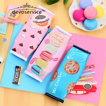 Creative Macaron Pencil cases pencil Bag Leather Kawaii Stationery Students Pouch Office School Supplies Escolar waterproof bag
Creative Macaron Pencil cases pencil Bag Leather Kawaii Stationery Students Pouch Office School Supplies Escolar waterproof bag