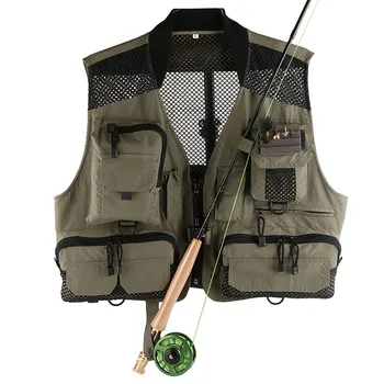 High Quality Men's Breathable Mesh Fly Fishing Vest Quick Dry Super Light Fishing Jackets Outdoor Hiking Outerwear Waistcoat
High Quality Men's Breathable Mesh Fly Fishing Vest Quick Dry Super Light Fishing Jackets Outdoor Hiking Outerwear Waistcoat