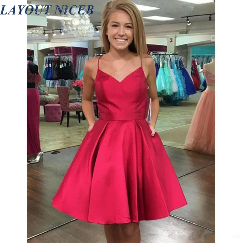 Simple Fuchsia Satin Ruched Short Mini Prom Dress Homecoming Dress Sexy V Neck Backless Bow With Pockets Cocktail Party Gowns
Simple Fuchsia Satin Ruched Short Mini Prom Dress Homecoming Dress Sexy V Neck Backless Bow With Pockets Cocktail Party Gowns