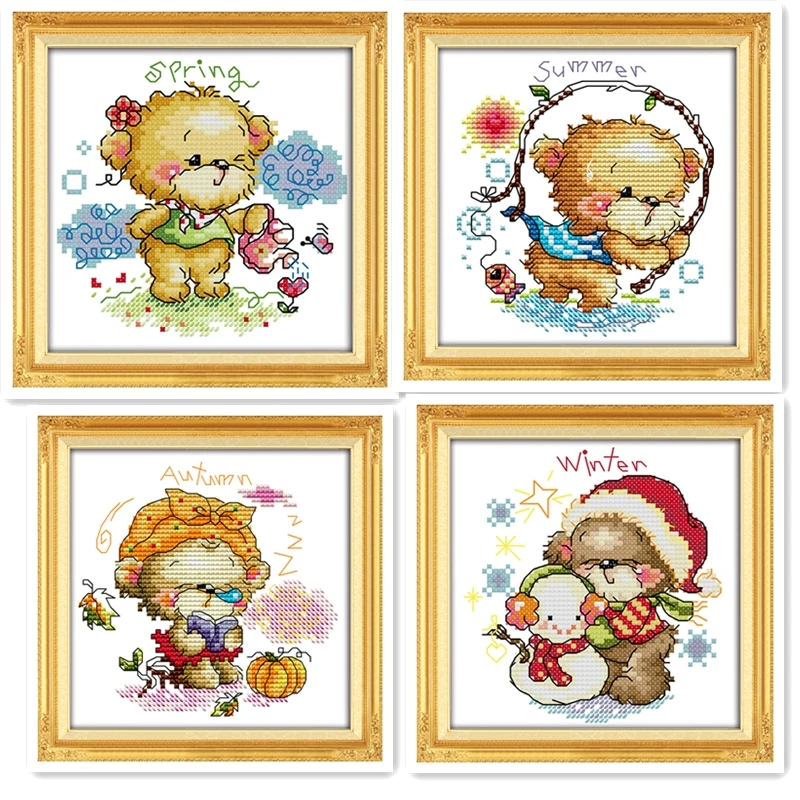 Новое поступление Набор для рукоделия на все сезоны LittleBear Счетный Бесплатный