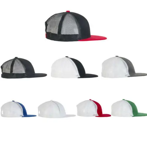 

Hot Unisex Snapback Baseball Cap New 7 Colour Plain Hat Hip Hop Era Fitted Flat Peak 2019 New in Fashion