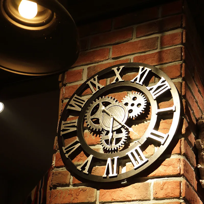 40CM 3D Metal Wall Clocks Circular Retro Roman Number Iron Vintage Large Mute Decorative Wall Clock Wall Decoration Living
40CM 3D Metal Wall Clocks Circular Retro Roman Number Iron Vintage Large Mute Decorative Wall Clock Wall Decoration Living