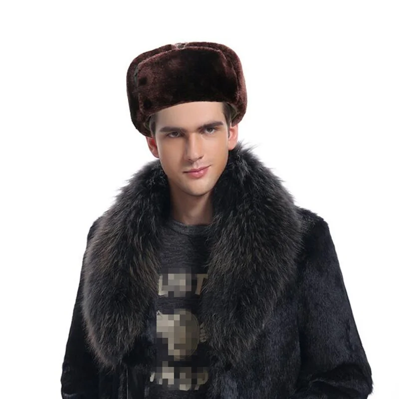 new Black Warm Winter Caps for Men Solid Color Russian Bomber Hats with Mask Thick Winter Hats for dad Fleece Russian Fur Hats
new Black Warm Winter Caps for Men Solid Color Russian Bomber Hats with Mask Thick Winter Hats for dad Fleece Russian Fur Hats