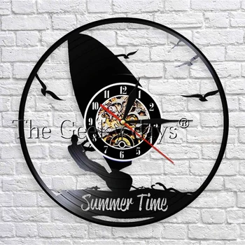 Surfing Art Vinyl Wall Clock Battery Operated For Bedroom Modern Record Vintage Clocks Silent With Color Changing Light
Surfing Art Vinyl Wall Clock Battery Operated For Bedroom Modern Record Vintage Clocks Silent With Color Changing Light