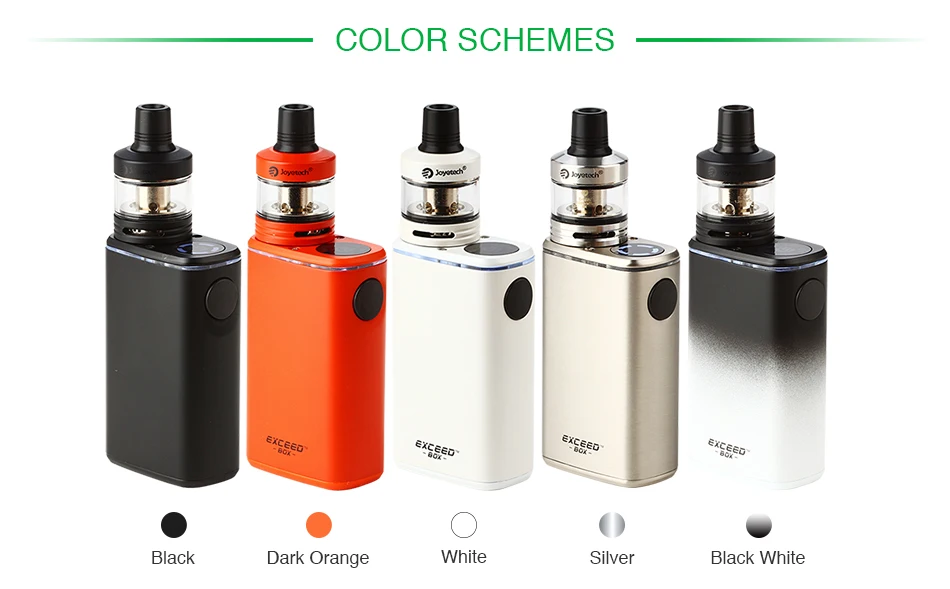 Joyetech Exceed Box Starter Kit Built-in 3000mAh Battery W/ 2ml Exceed D22C Atomzier 1.2ohm MTL 0.5ohm DL Coils Head Vaping Kit