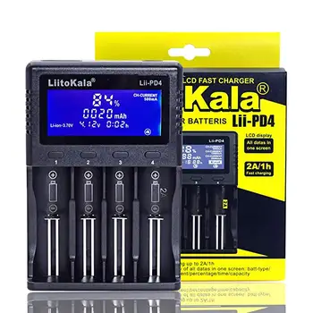 Liitokala Lii-PD4 Battery Charger LCD Display USB Cable NiMH Lithium 3.7V 26650/21700/20700/18650/18490/18350 1.2V AA AAA SC C
Liitokala Lii-PD4 Battery Charger LCD Display USB Cable NiMH Lithium 3.7V 26650/21700/20700/18650/18490/18350 1.2V AA AAA SC C