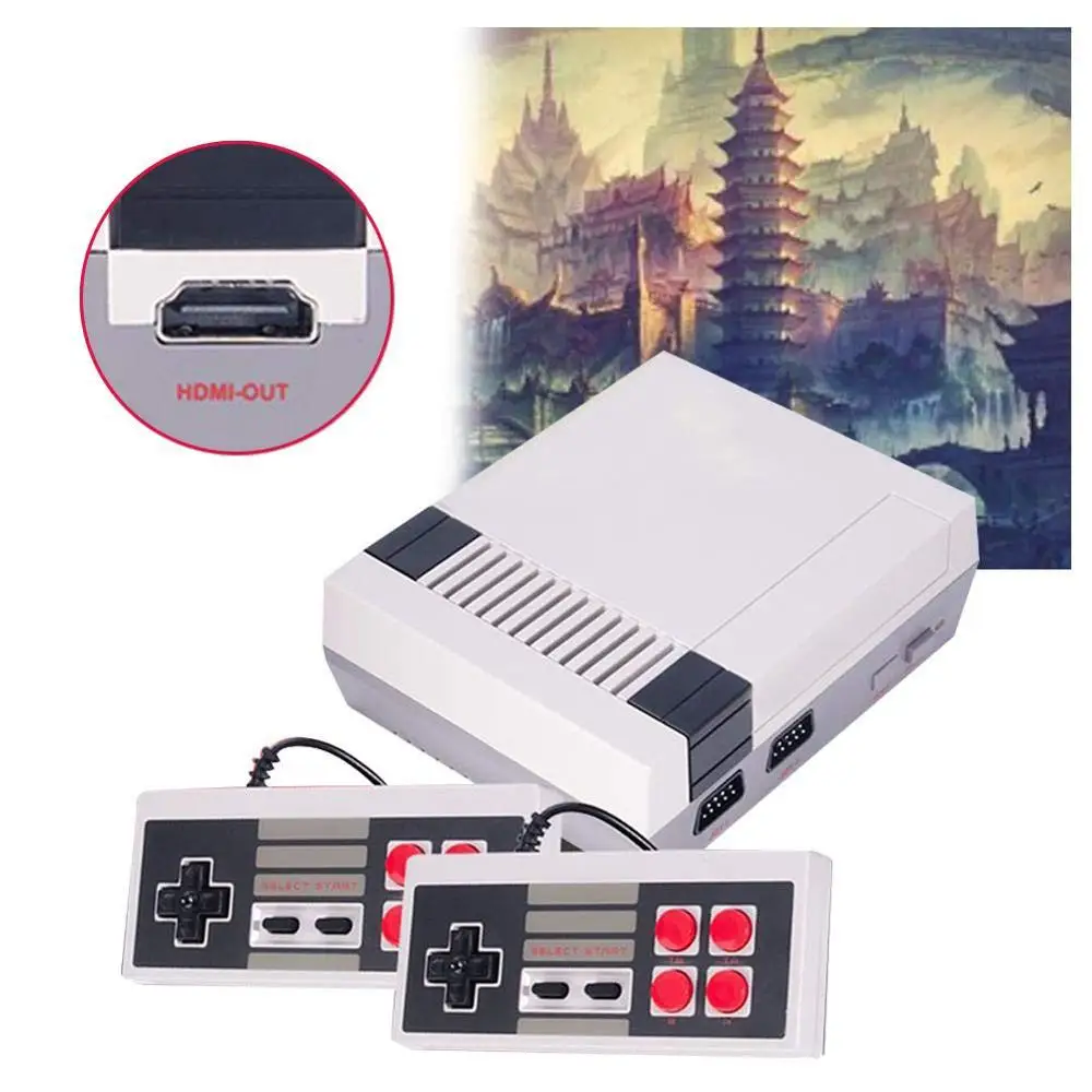 WOLSEN 8 Bit Mini Retro Handheld Game Console HD TV Video console Built in 621 Games Dual joysticks for NES Classic Game
WOLSEN 8 Bit Mini Retro Handheld Game Console HD TV Video console Built in 621 Games Dual joysticks for NES Classic Game