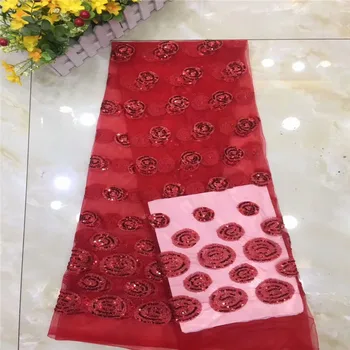 Upscale RED French Net 3D Sequins Lace Fabrics 2019 High Quality African Tulle Lace Fabrics Sequins Wedding Nigeria lace
Upscale RED French Net 3D Sequins Lace Fabrics 2019 High Quality African Tulle Lace Fabrics Sequins Wedding Nigeria lace