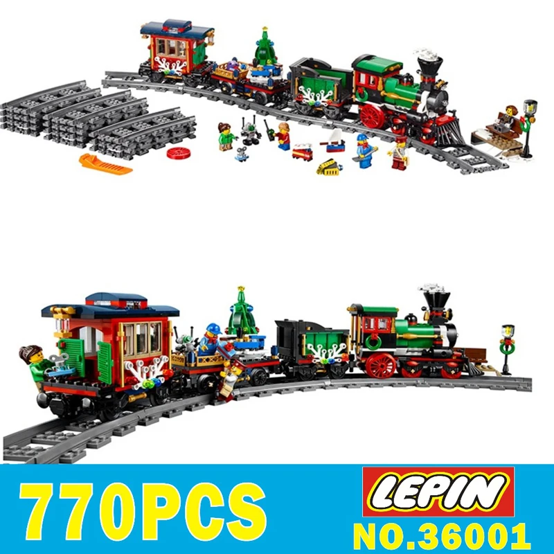 Lepin 36001 770Pcs Creator Series The Christmas Winter Holiday Train Set Building Blocks Bricks Children Educational Toy 10254
Lepin 36001 770Pcs Creator Series The Christmas Winter Holiday Train Set Building Blocks Bricks Children Educational Toy 10254