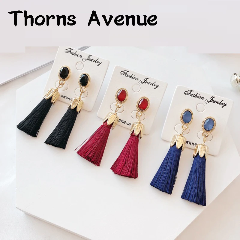 New Fashion 5.8cm Red Black Blue Pink Color Leaf Tassel Earrings Crystal Bohemian Dangle Drop Earrings For Women Party Jewelry
New Fashion 5.8cm Red Black Blue Pink Color Leaf Tassel Earrings Crystal Bohemian Dangle Drop Earrings For Women Party Jewelry