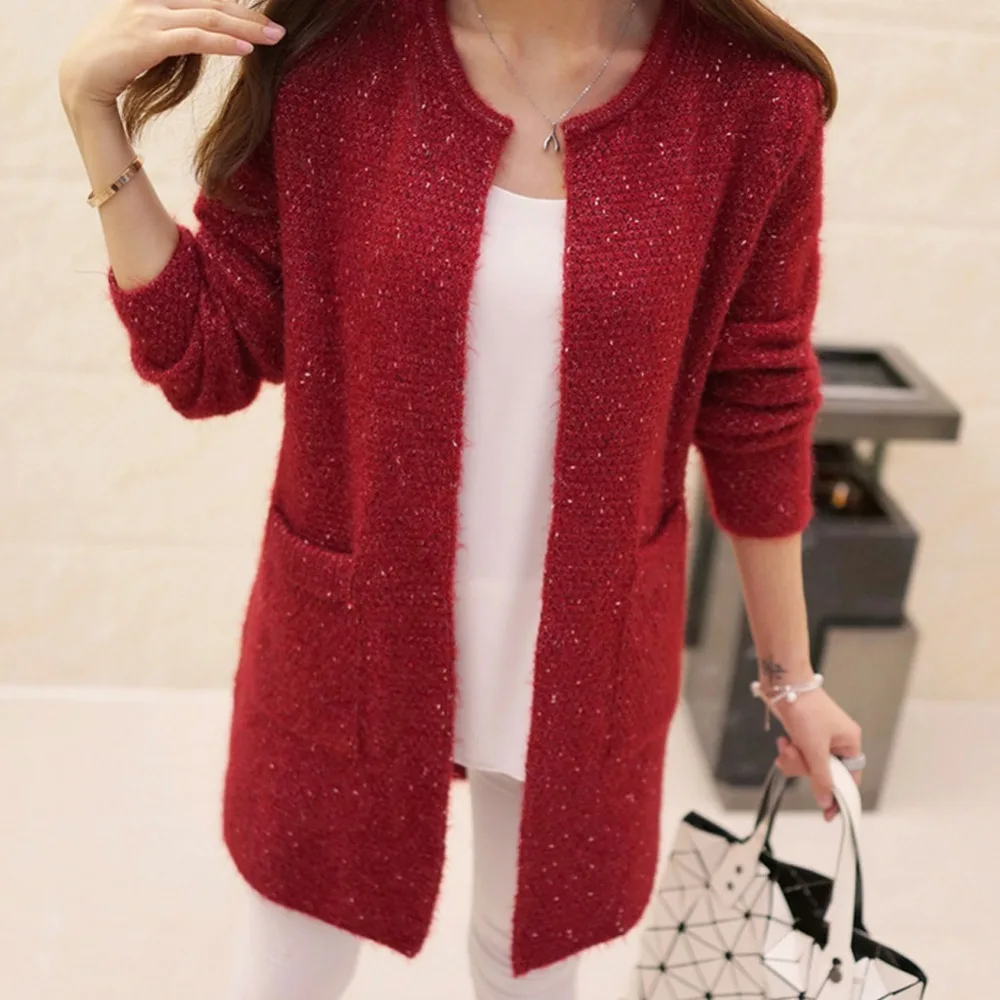 GRTXIN Autumn Winter Women Casual Long Sleeve Knitted Cardigans 2018 New Crochet Ladies Sweaters Fashion Cardigan
GRTXIN Autumn Winter Women Casual Long Sleeve Knitted Cardigans 2018 New Crochet Ladies Sweaters Fashion Cardigan