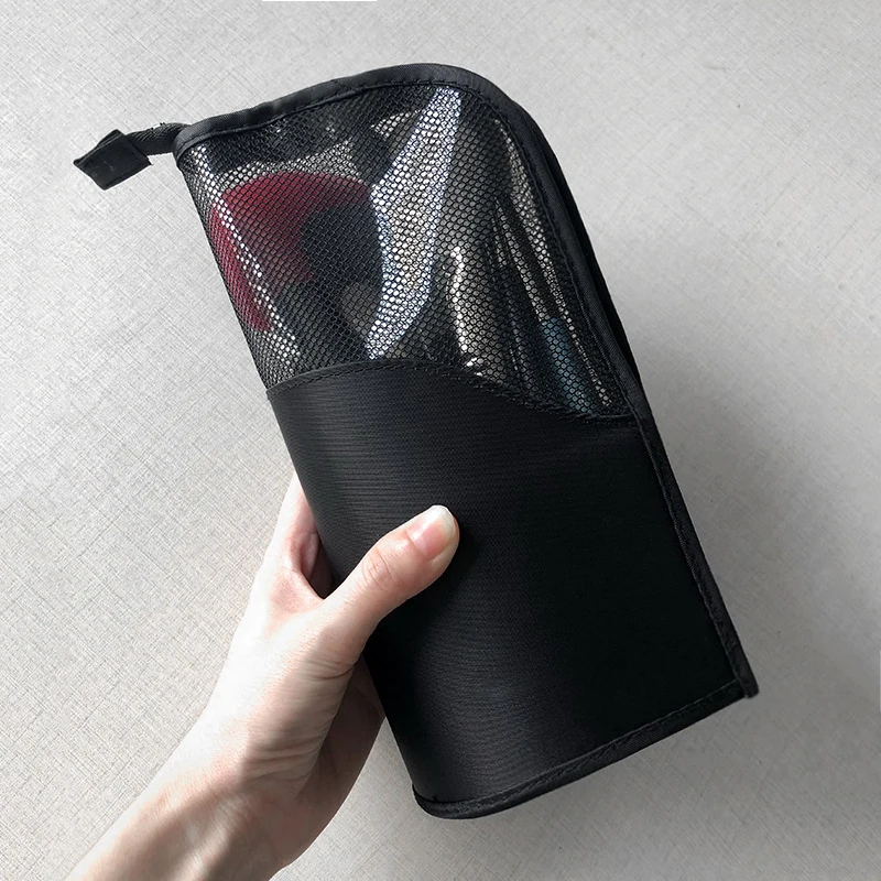 Travel Makeup Brush Bag Vacuum Organizer Bag Zipper Black Practical Mesh Cosmetics Storage Case QRD88
Travel Makeup Brush Bag Vacuum Organizer Bag Zipper Black Practical Mesh Cosmetics Storage Case QRD88