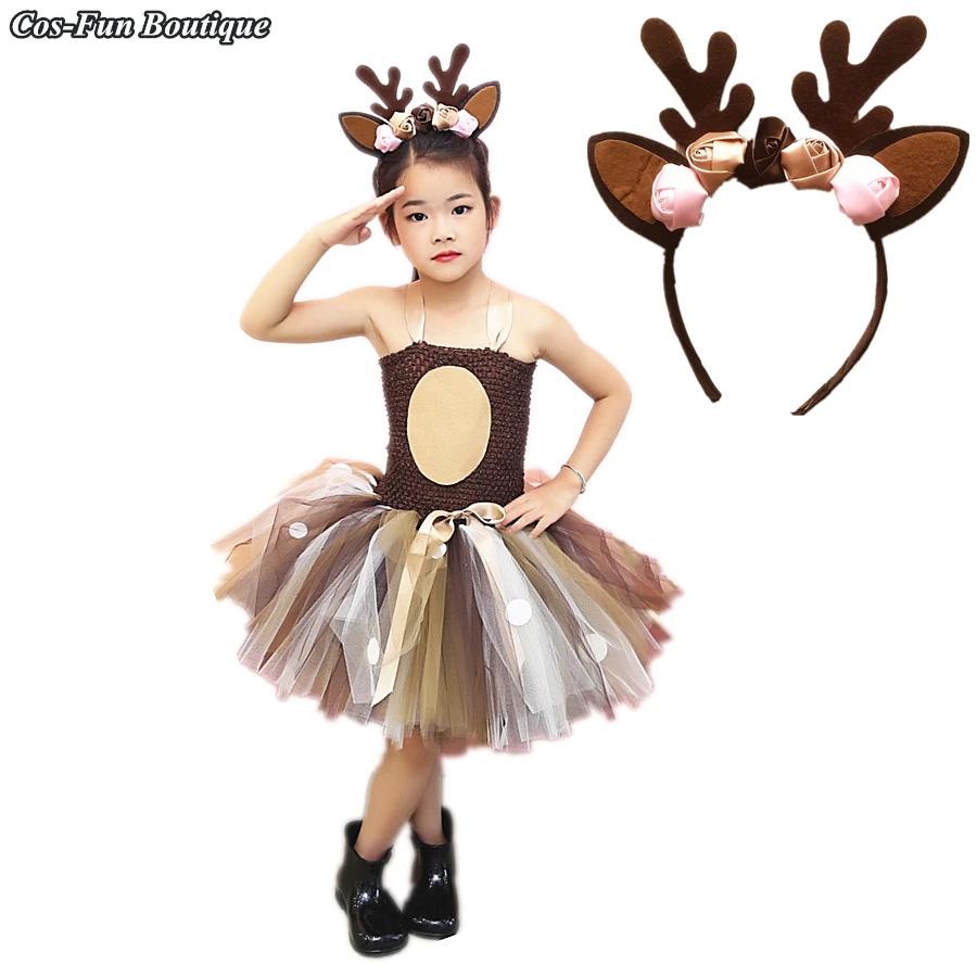 2018Christmas Deer Animal Costume Girl Dress Children Girl Birthday Party Dress Autumn Winter Halloween Cute Set Girl Tutu Dress
2018Christmas Deer Animal Costume Girl Dress Children Girl Birthday Party Dress Autumn Winter Halloween Cute Set Girl Tutu Dress