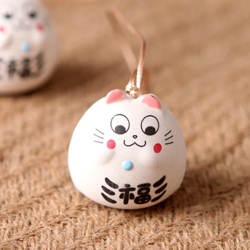 Creative Ceramic Windchimes Lucky Cat Pendant with bells Japanese Wind Chimes Car Ornament Hanging Figurine Ceramic Wind Chimes
Creative Ceramic Windchimes Lucky Cat Pendant with bells Japanese Wind Chimes Car Ornament Hanging Figurine Ceramic Wind Chimes