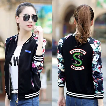 2019 New Fashion Riverdale Southside Serpents Jacket Coats Women Harajuku Hoodie Streetwear Striped Uniform Zip-up Button Jacket
2019 New Fashion Riverdale Southside Serpents Jacket Coats Women Harajuku Hoodie Streetwear Striped Uniform Zip-up Button Jacket