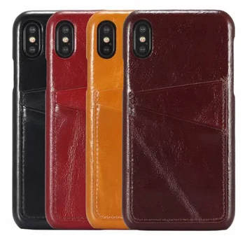 Original Genuine Oil Wax Leather Back Cover for Iphone X XS Real Natural Cow Skin Case for Iphone XS with Card Holder Capa Para 
Original Genuine Oil Wax Leather Back Cover for Iphone X XS Real Natural Cow Skin Case for Iphone XS with Card Holder Capa Para