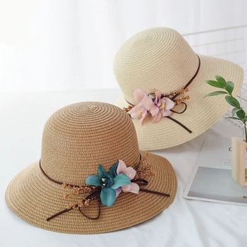 HT2273 Straw Hat Summer Solid Flower Wide Brim Hats for Women Korea Style Floppy Beach Sun Hat Ladies Packable Panama Bucket Cap
HT2273 Straw Hat Summer Solid Flower Wide Brim Hats for Women Korea Style Floppy Beach Sun Hat Ladies Packable Panama Bucket Cap
