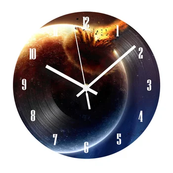 Planet Vintage Record Clock Retro Vinyl Record Digital Wall Clock Kids Room + Silent Mechanism Home Decor Gift 
Planet Vintage Record Clock Retro Vinyl Record Digital Wall Clock Kids Room + Silent Mechanism Home Decor Gift